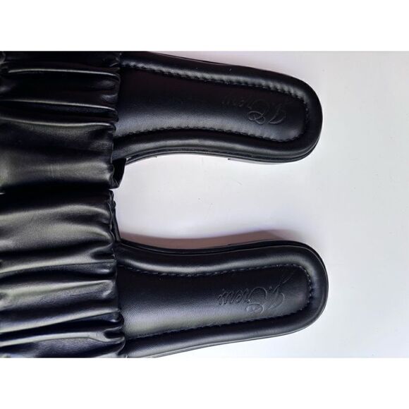 J. Crew black leather Delta single strap crunchier sandal size 7 / like New - Picture 4 of 6